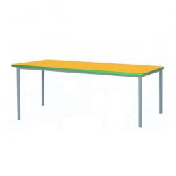 Tavolo rettangolare colorato